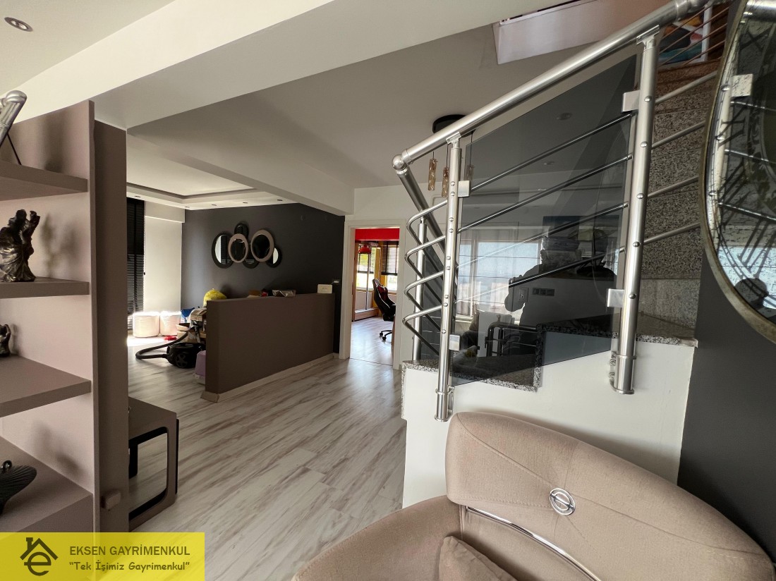 EKSEN DEN ÇAVDARLIDA VİLLA TADINDA  5+1 DUBLEKS DENİZ MANZARALI DAİRE