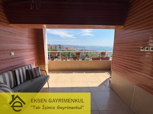 EKSEN DEN ÇAVDARLIDA VİLLA TADINDA  5+1 DUBLEKS DENİZ MANZARALI DAİRE
