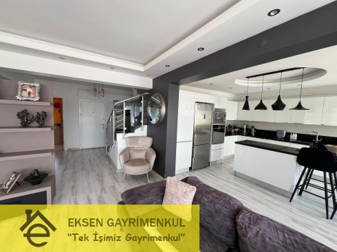 EKSEN DEN ÇAVDARLIDA VİLLA TADINDA  5+1 DUBLEKS DENİZ MANZARALI DAİRE
